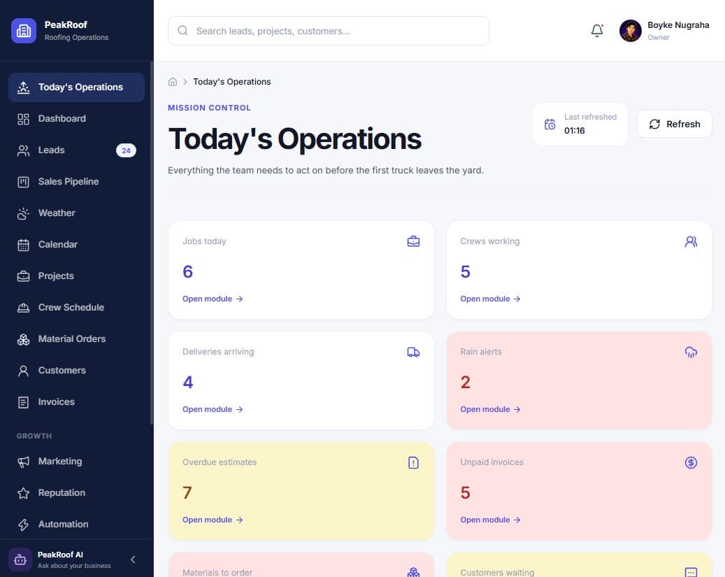 Operations platform preview
